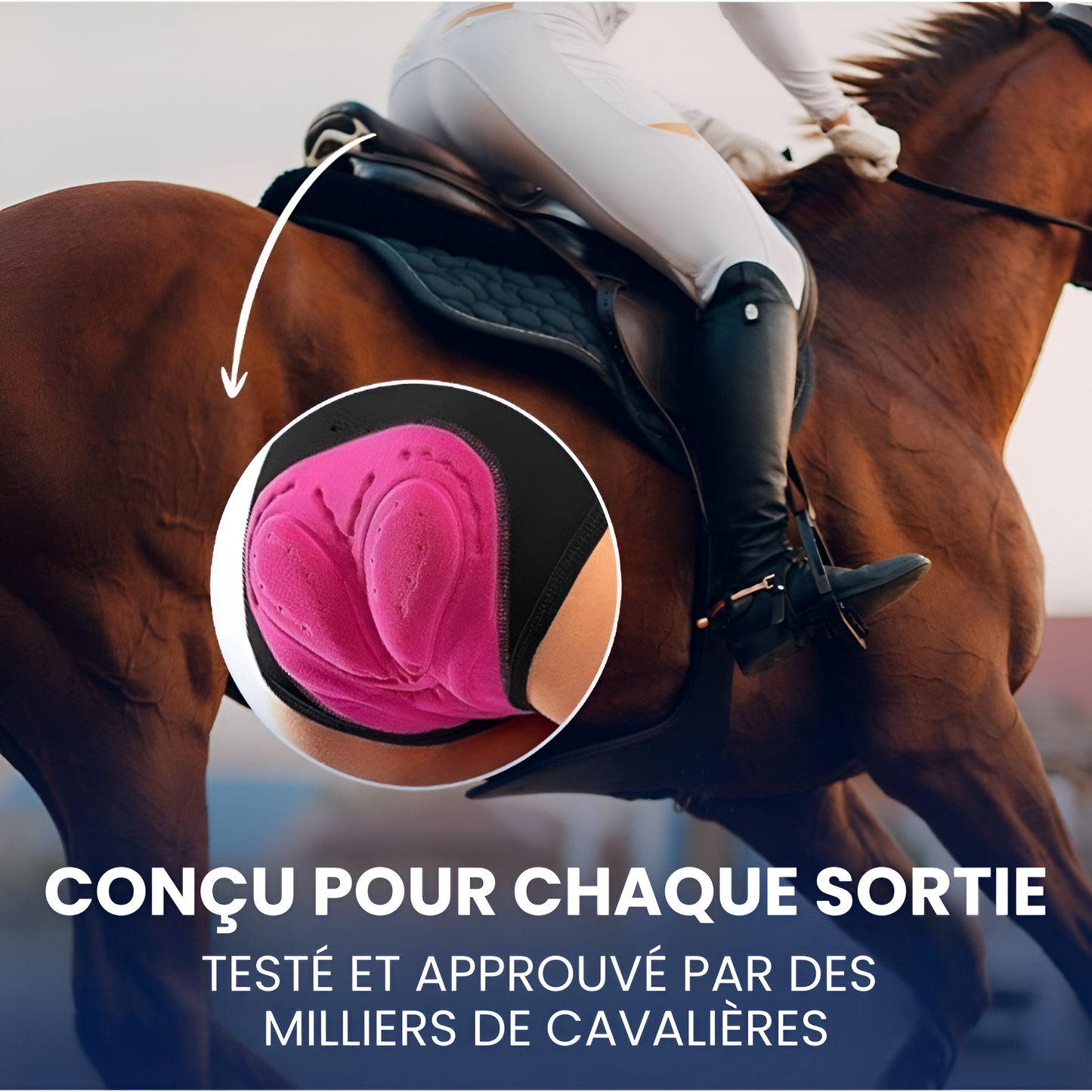 Sous-vêtement équestre rembourré RideBand™